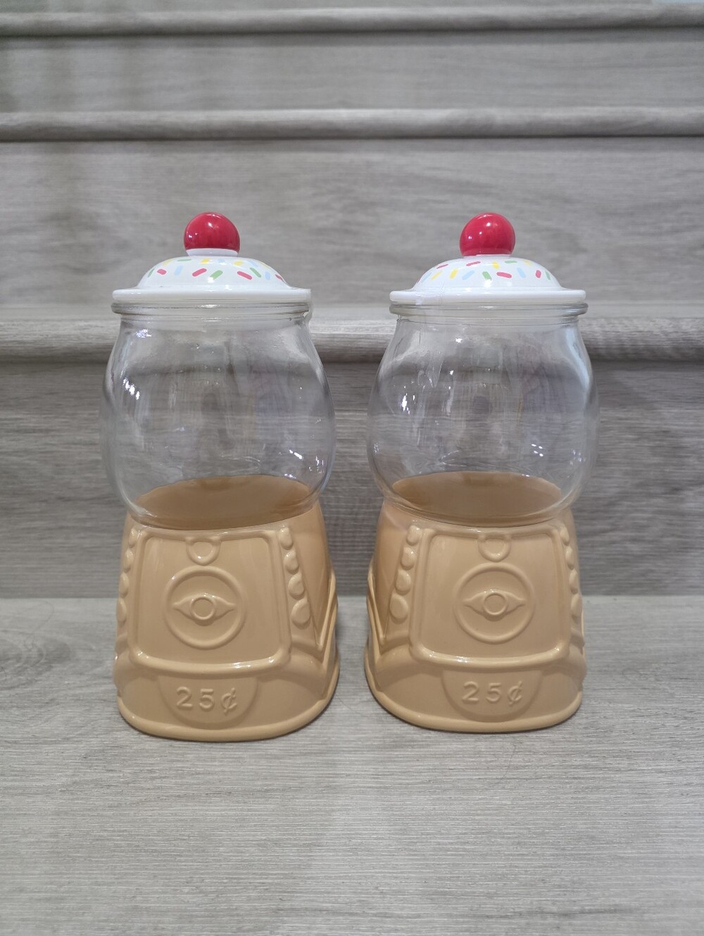 2 Target Ice Cream Gumball Container Set